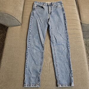 Garage Light Wash Casual High Rise Straight Leg Classic Blue Jeans Size 5